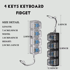 Key ring keyboard switches blue