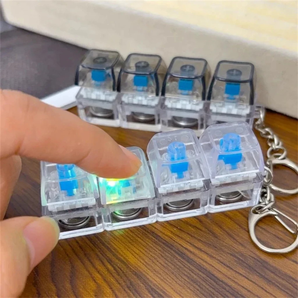 Key ring keyboard switches blue