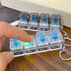 Key ring keyboard switches blue